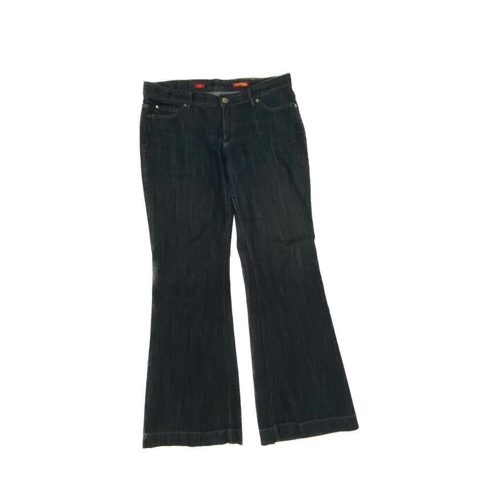 Express Eva Fit & Flare Women's size 12 Dark Wash Blue‎ Denim Jeans